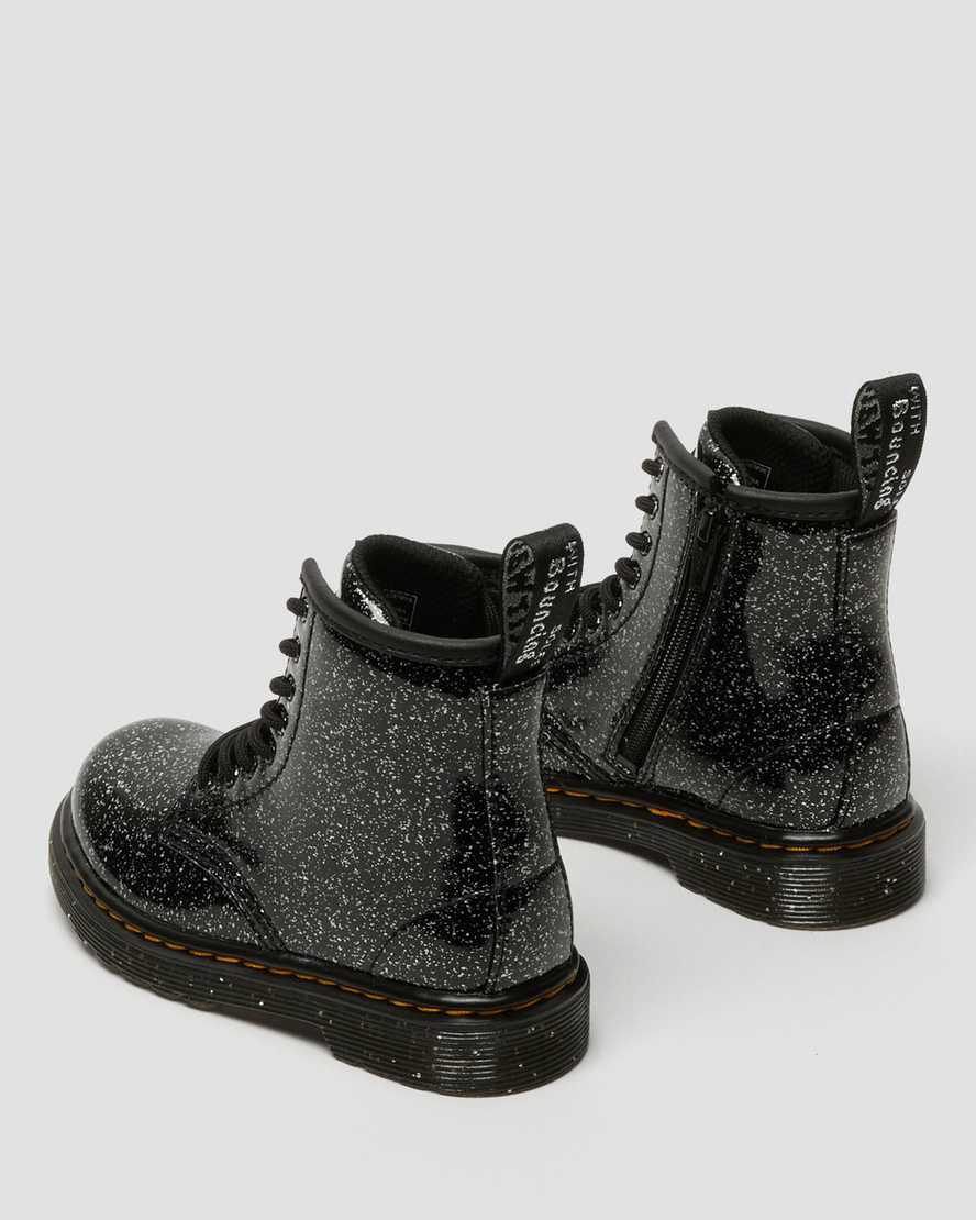 Dr Martens Toddler 1460 Glitter Lasten Nauhasaappaat Mustat  Suomi |  5410XHVLA