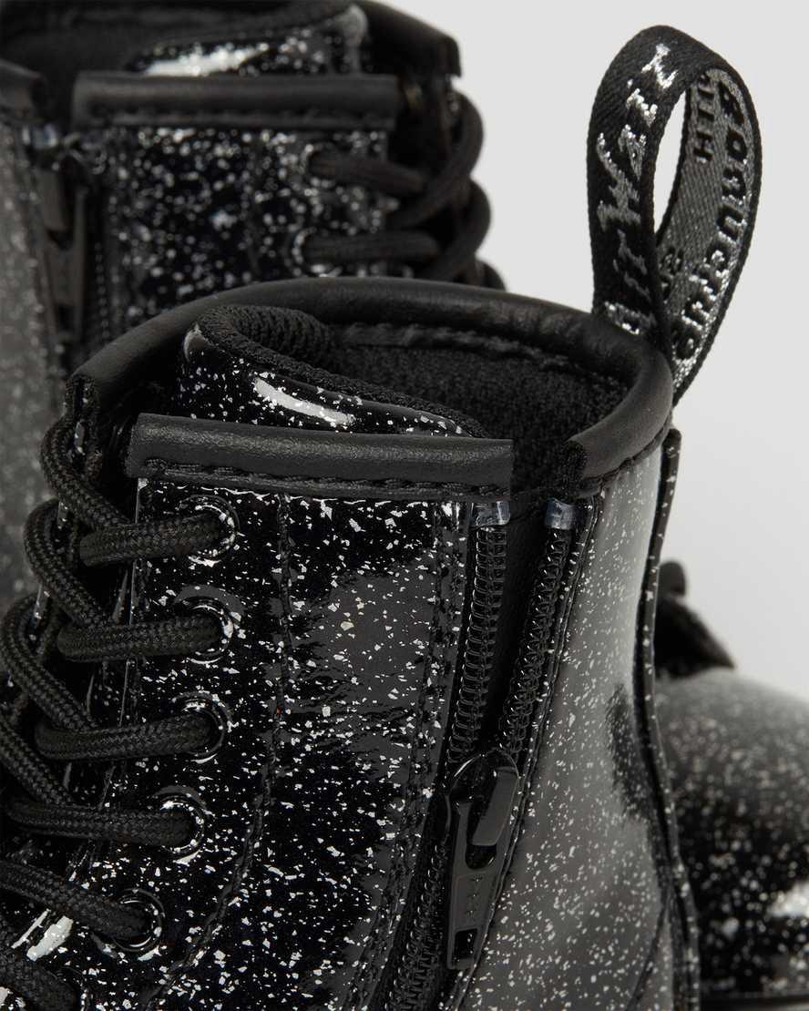 Dr Martens Toddler 1460 Glitter Lasten Nauhasaappaat Mustat  Suomi |  5410XHVLA