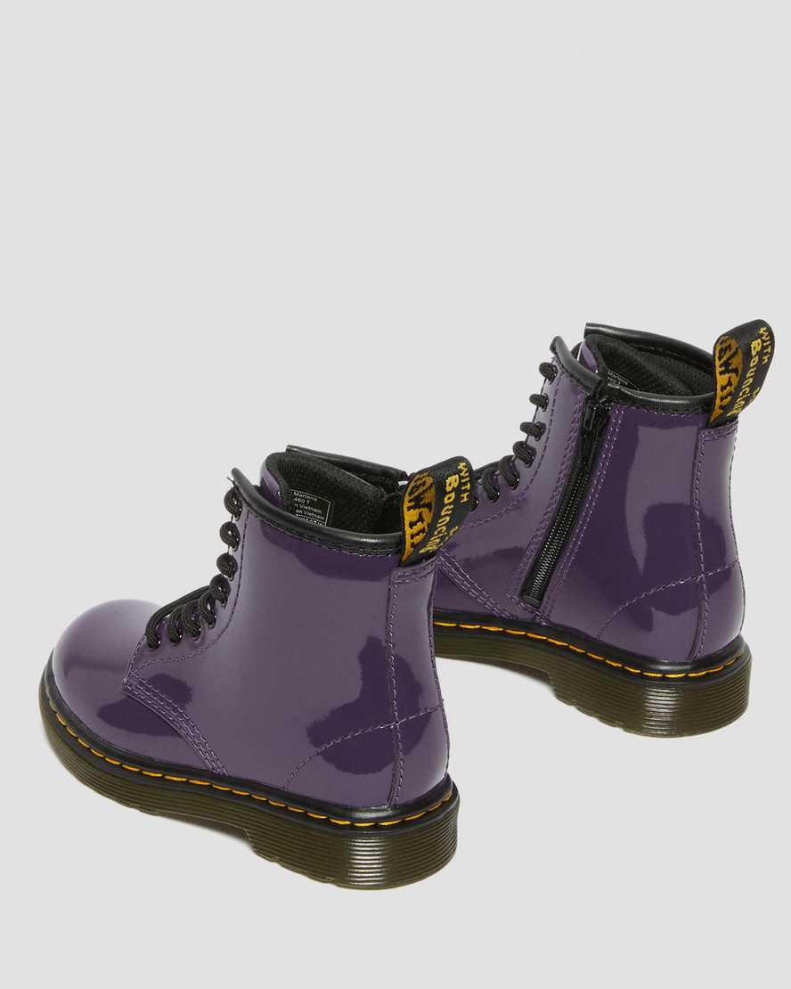 Dr Martens Toddler 1460 Patent Leather Lasten Nauhasaappaat Blackcurrant Lamper  Suomi |  7860NXFTP