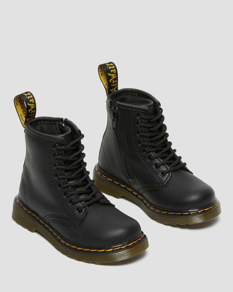 Dr Martens Toddler 1460 Softy T Leather Lasten Nauhasaappaat Mustat  Suomi |  6238ZJABN