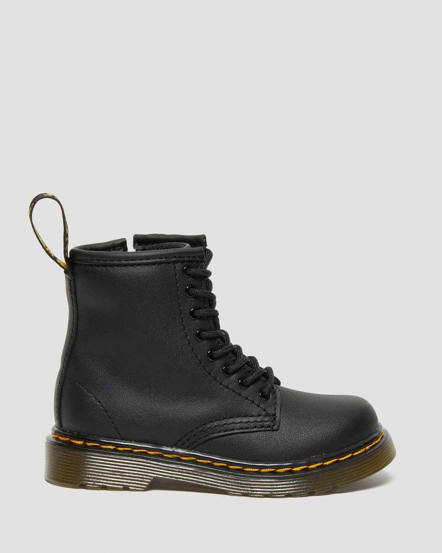 Dr Martens Toddler 1460 Softy T Leather Lasten Nauhasaappaat Mustat  Suomi |  6238ZJABN