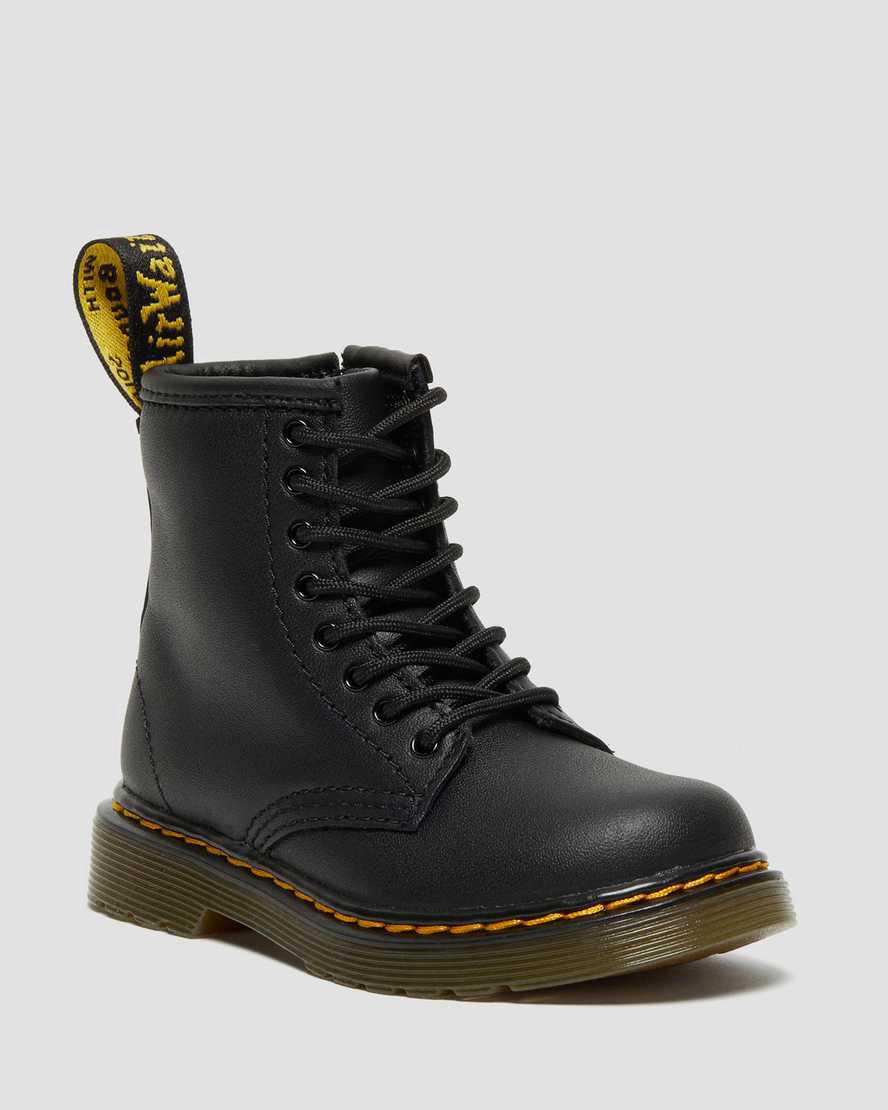 Dr Martens Toddler 1460 Softy T Leather Lasten Nauhasaappaat Mustat  Suomi |  6238ZJABN