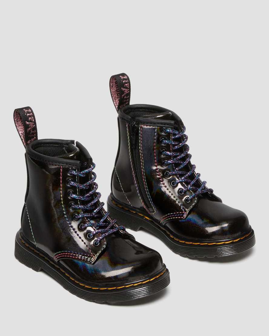 Dr Martens Toddler 1460 Sparkle Rays Lasten Nauhasaappaat Mustat  Suomi |  0695AGFNR