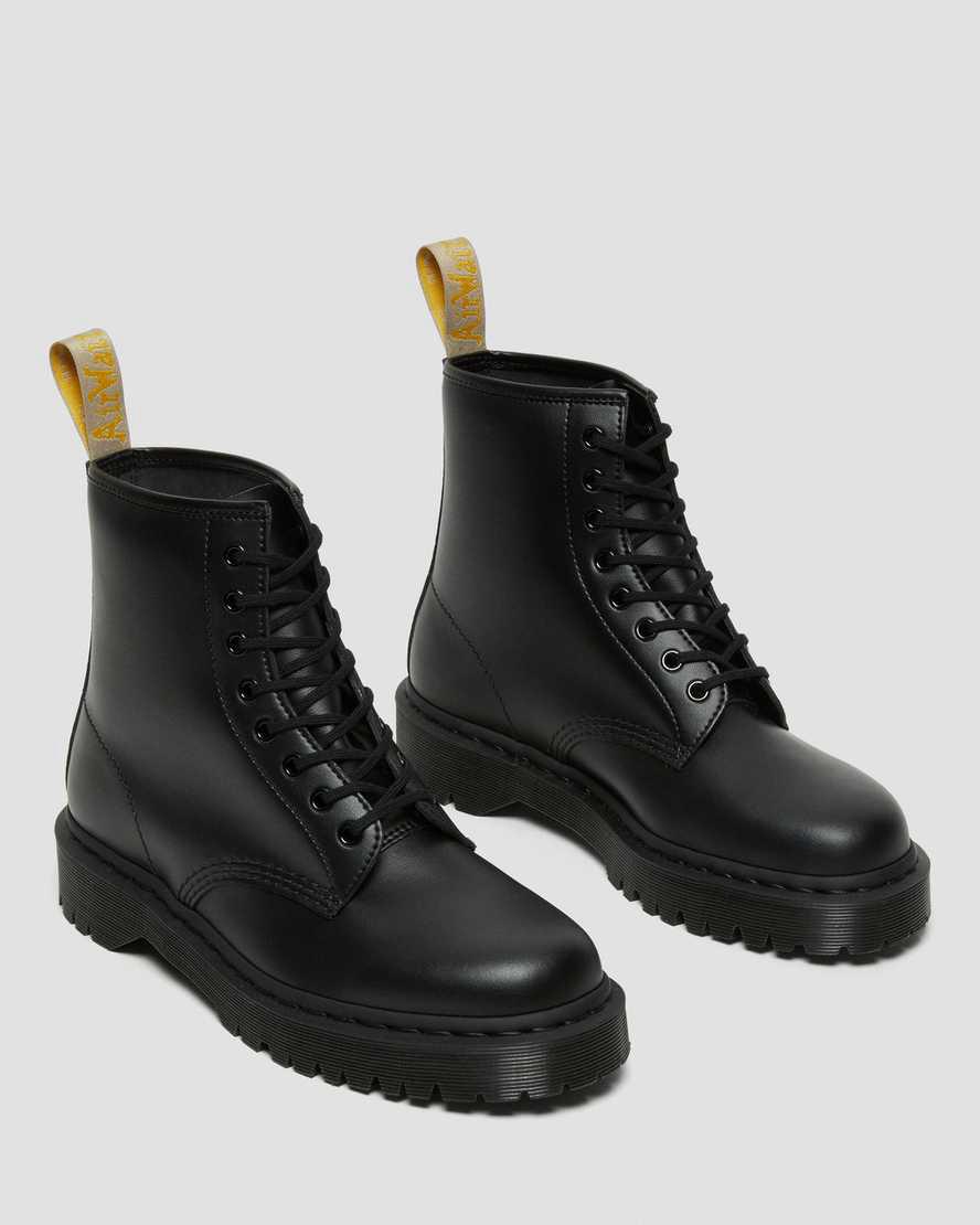 Dr Martens Vegan 1460 Bex Mono Lace Up Miesten Platform Saappaat Mustat  Suomi |  1642KDXME