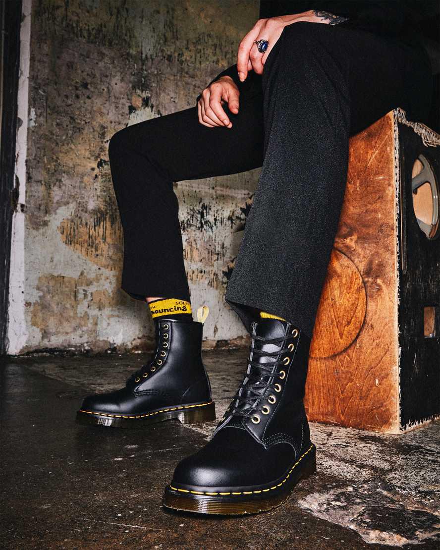 Dr Martens Vegan 1460 Felix Naisten Nauhasaappaat Mustat  Suomi |  7689OFADB