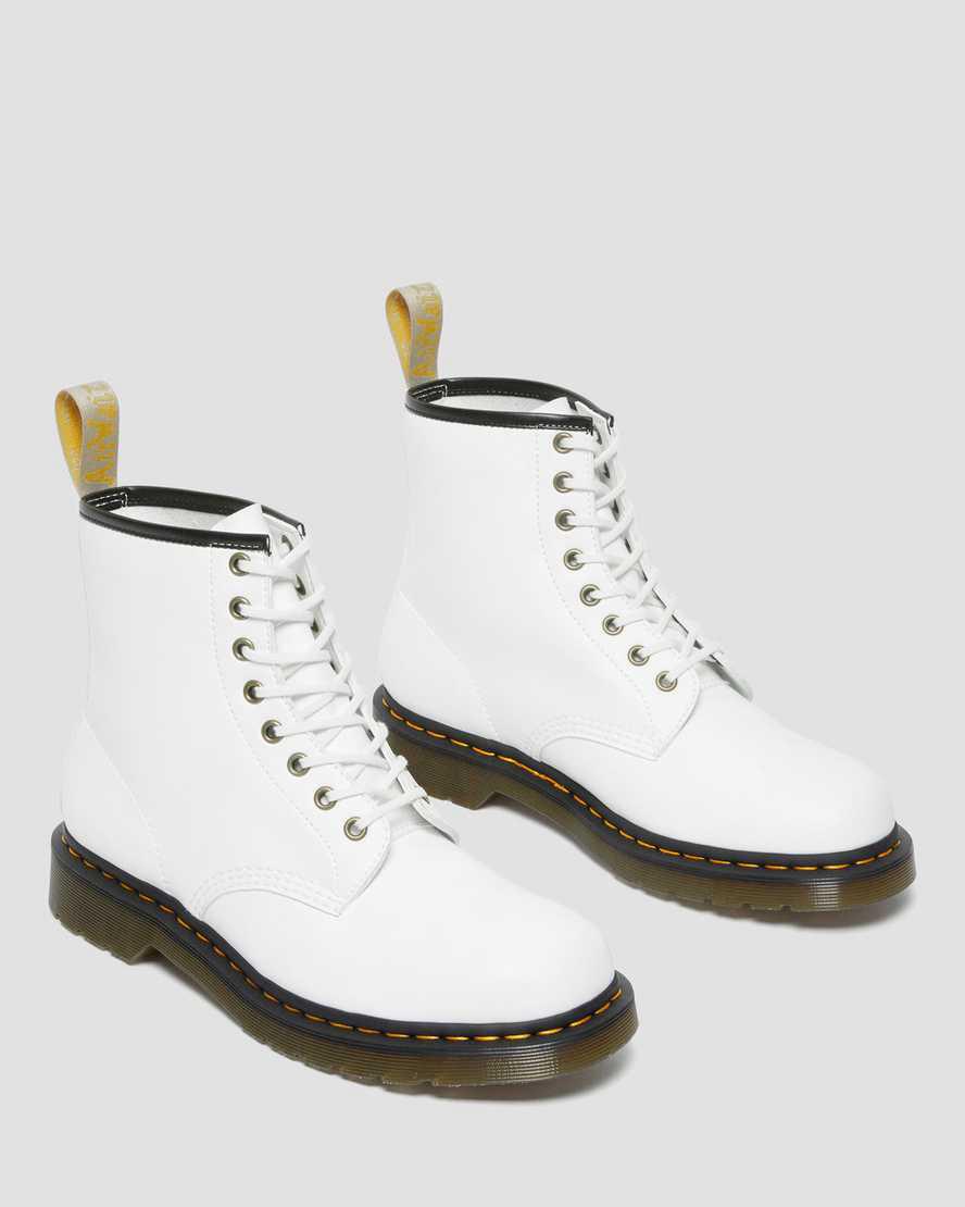 Dr Martens Vegan 1460 Kemble Miesten Nauhasaappaat Valkoinen  Suomi |  0953XWLMJ