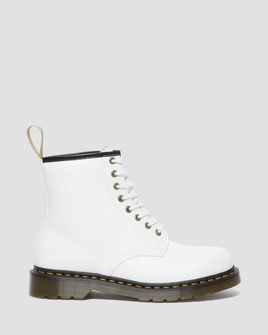 Dr Martens Vegan 1460 Kemble Miesten Nauhasaappaat Valkoinen  Suomi |  0953XWLMJ