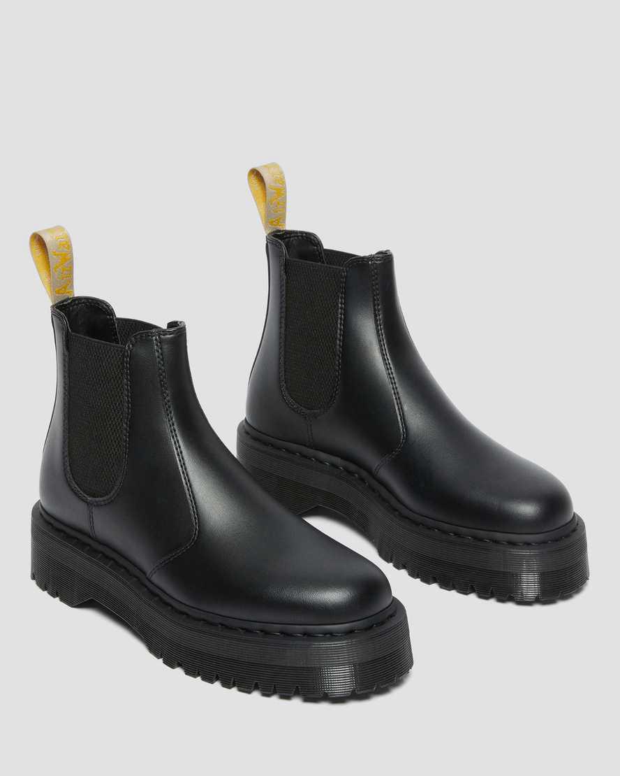 Dr Martens Vegan 2976 Felix Chelsea Naisten Platform Saappaat Mustat  Suomi |  2089QUZWE