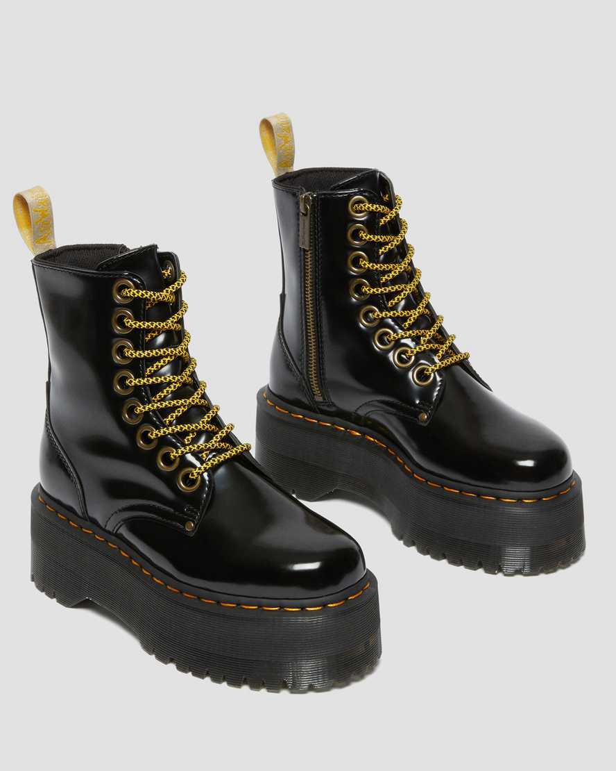 Dr Martens Vegan Jadon Boot Max Naisten Platform Saappaat Mustat  Suomi |  3421PWCUY