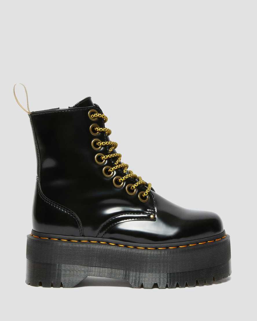 Dr Martens Vegan Jadon Boot Max Naisten Platform Saappaat Mustat  Suomi |  3421PWCUY