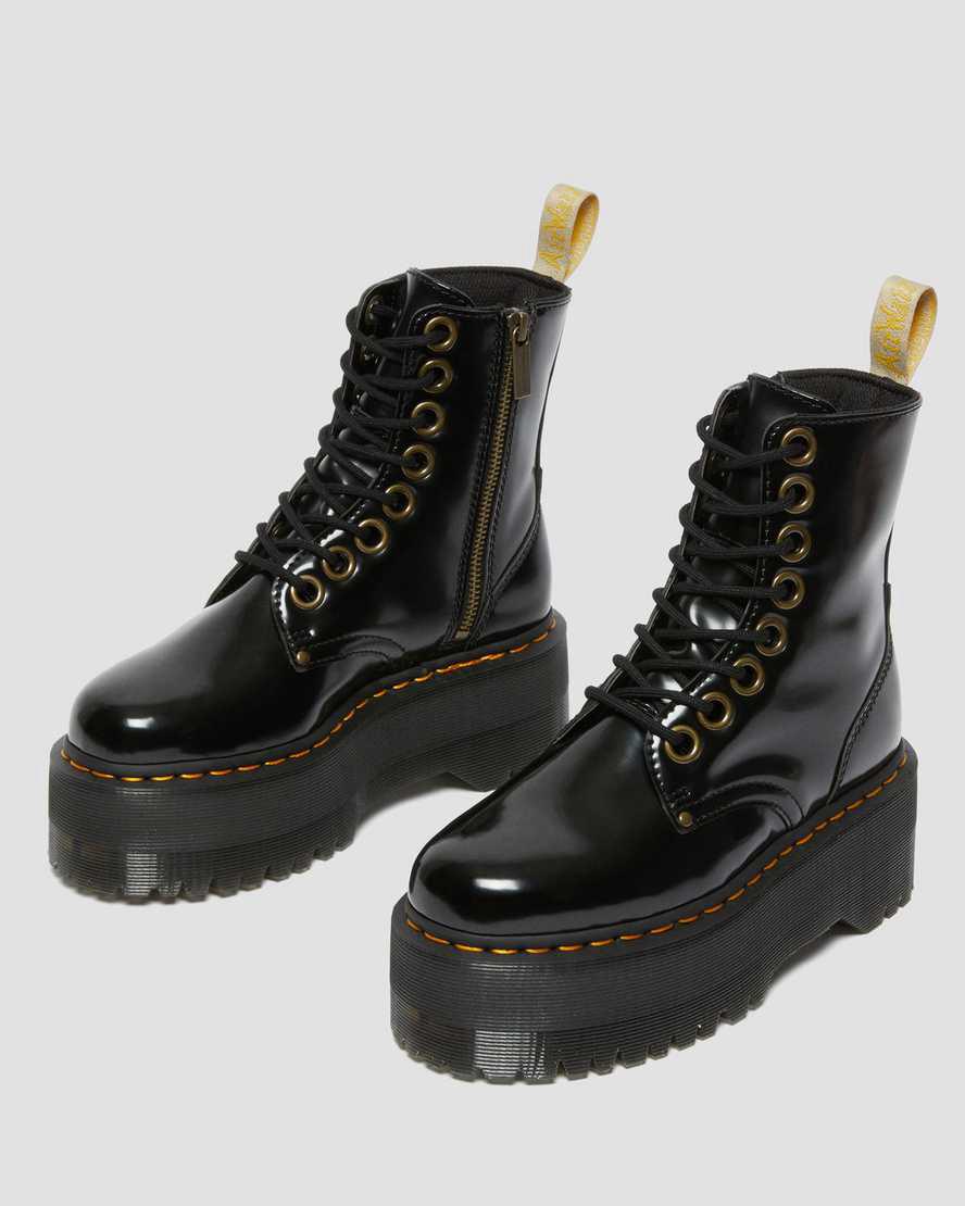 Dr Martens Vegan Jadon Boot Max Naisten Platform Saappaat Mustat  Suomi |  3421PWCUY