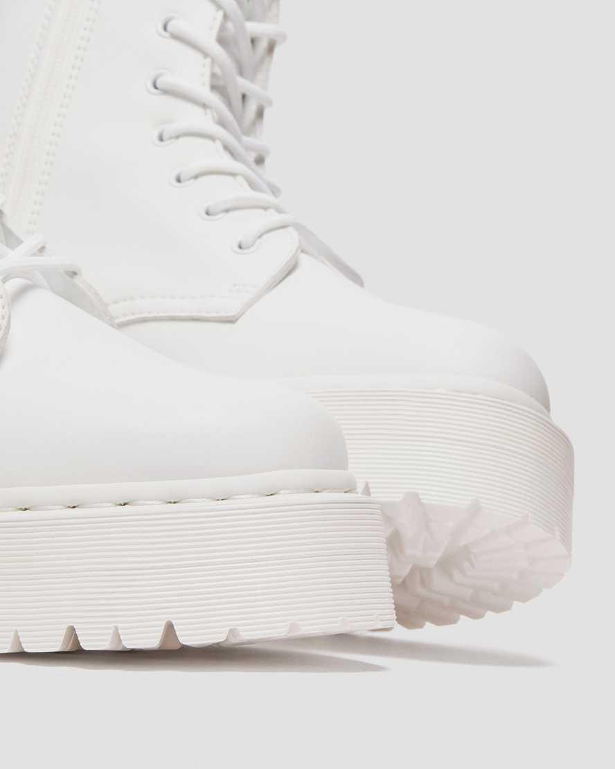 Dr Martens Vegan Jadon II Boot Kemble Mono Platforms Miesten Nilkkurit Valkoinen  Suomi |  0618VHTMF