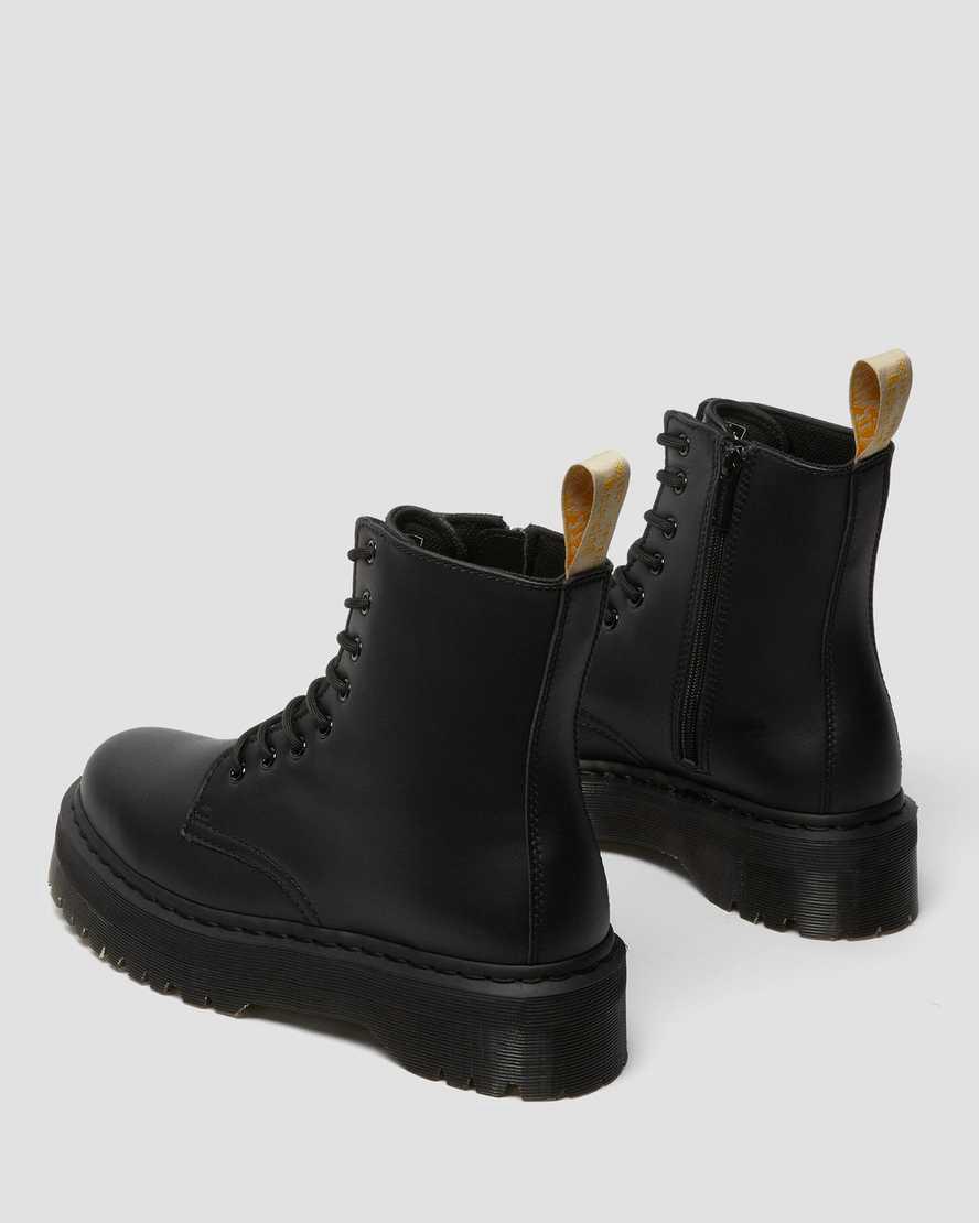 Dr Martens Vegan Jadon II Boot Mono Platforms Naisten Nilkkurit Mustat  Suomi |  8261HAVIL