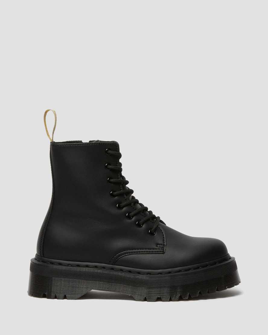 Dr Martens Vegan Jadon II Boot Mono Platforms Naisten Nilkkurit Mustat  Suomi |  8261HAVIL