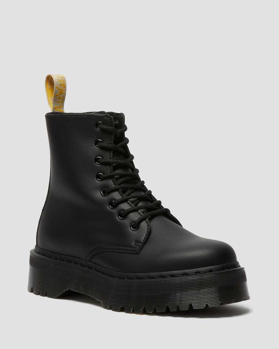 Dr Martens Vegan Jadon II Boot Mono Platforms Naisten Nilkkurit Mustat  Suomi |  8261HAVIL