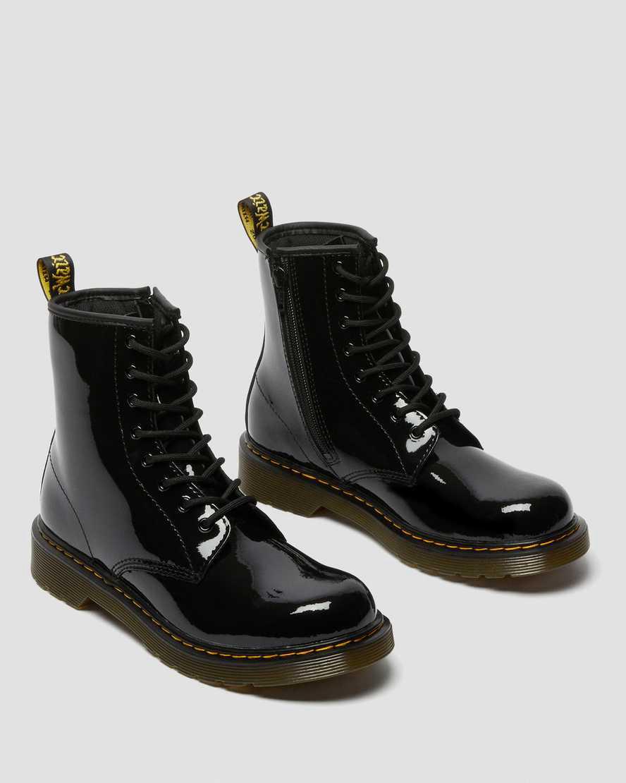 Dr Martens Youth 1460 Patent Leather Lasten Nauhasaappaat Mustat  Suomi |  0523QVHCI